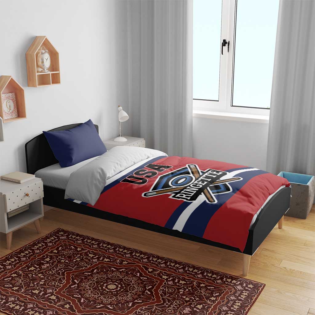 USA 2025 Ringette Bedding Set Go Champion Team Ringette USA