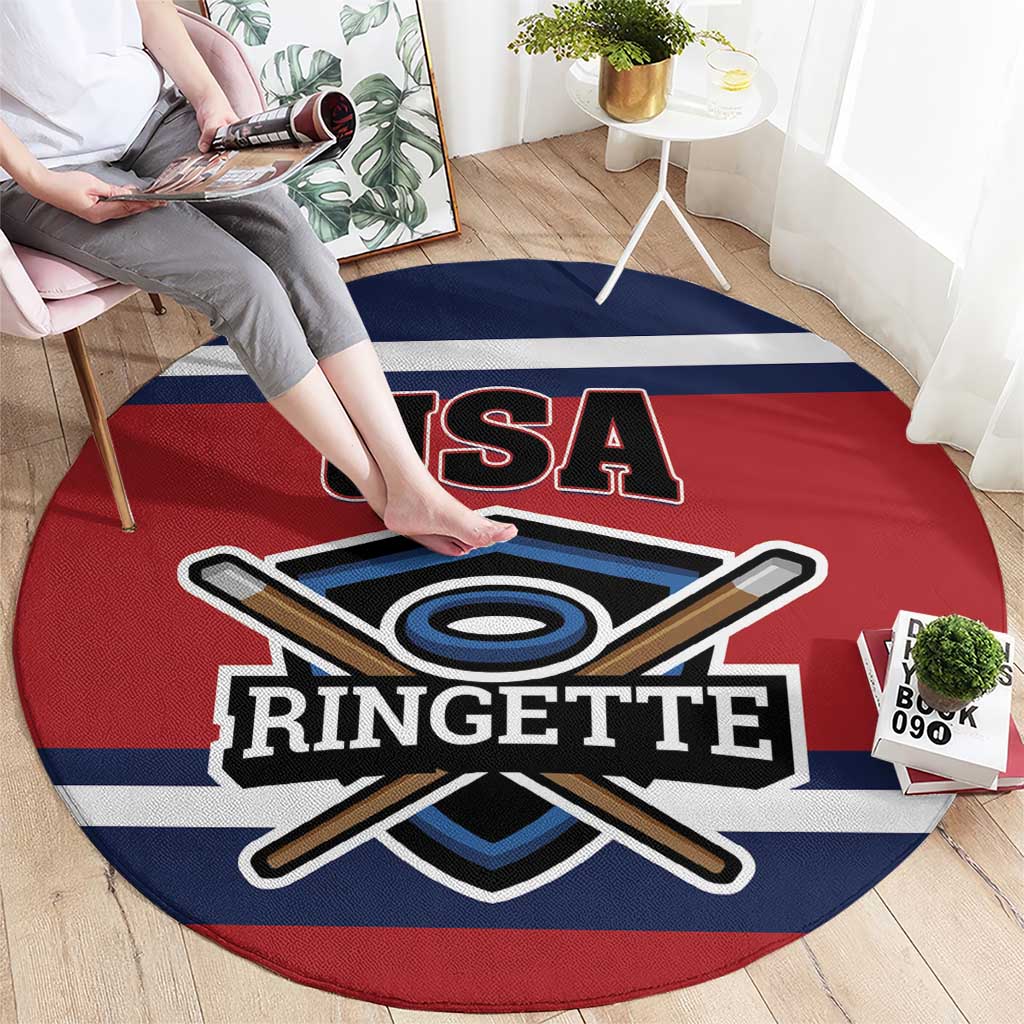 USA 2025 Ringette Round Carpet Go Champion Team Ringette USA