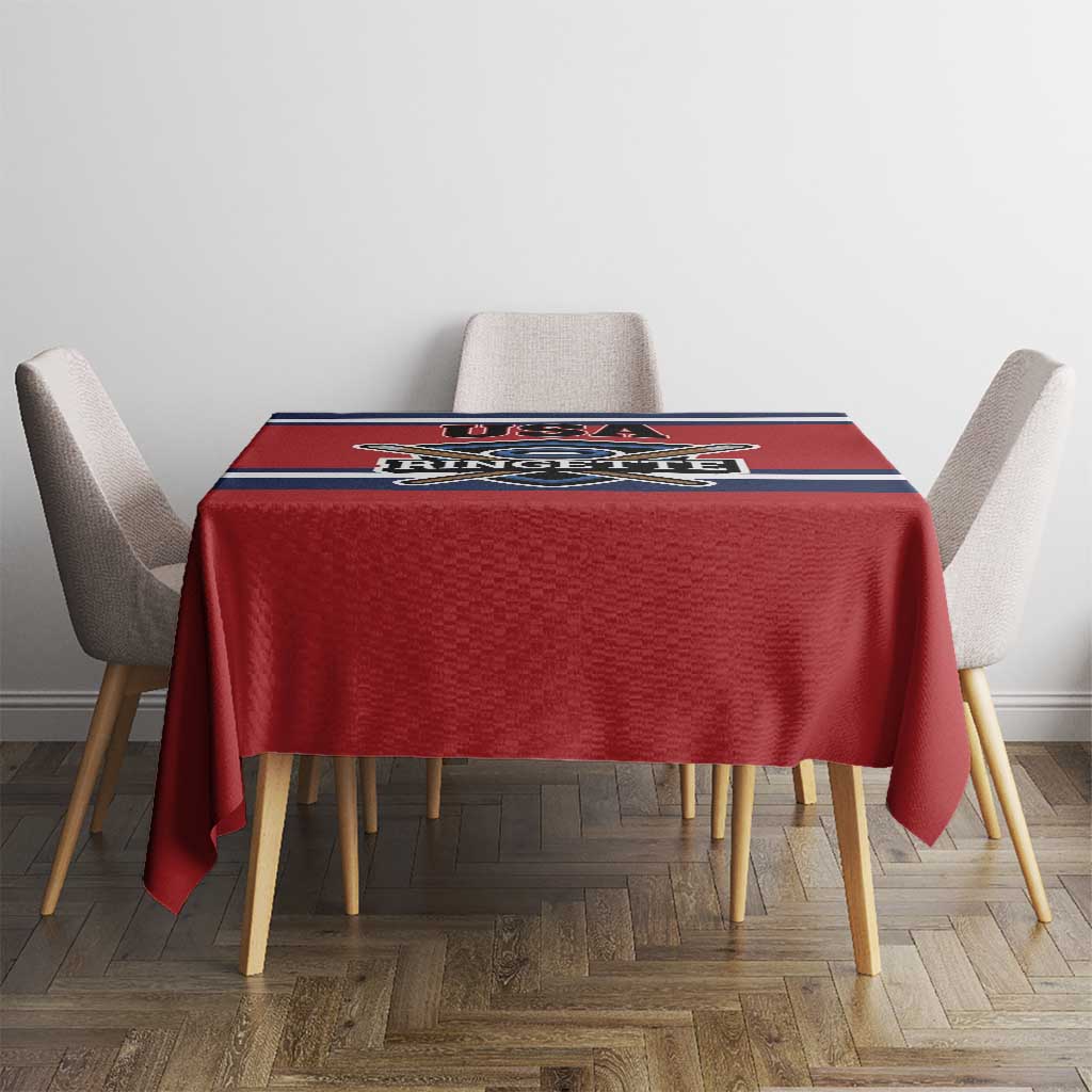 USA 2025 Ringette Tablecloth Go Champion Team Ringette USA