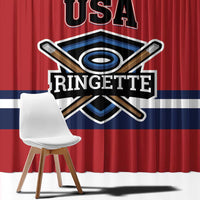 USA 2025 Ringette Window Curtain Go Champion Team Ringette USA