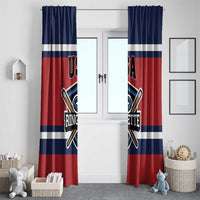 USA 2025 Ringette Window Curtain Go Champion Team Ringette USA