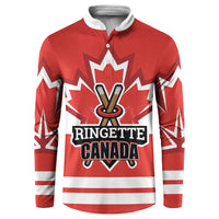 Custom Canada Ringuette Button Sweatshirt Team Canada Dominates The Game