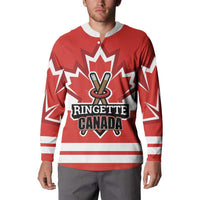 Custom Canada Ringuette Button Sweatshirt Team Canada Dominates The Game