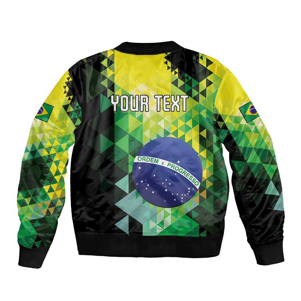 Personalized Brasil Bomber Jacket Dynamic Sporty Style