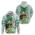 Kentucky Horse Racing Zip Hoodie Fancy Lady With Derby Mint Julep Cocktail - Wonder Print Shop