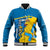 Sweden Baseball Jacket Swedish Lion With Coat Of Arms - Wonder Print Shop