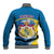 Sweden Baseball Jacket Swedish Lion With Coat Of Arms - Wonder Print Shop