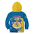 Sweden Kid Hoodie Swedish Lion With Coat Of Arms - Wonder Print Shop