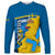 Sweden Long Sleeve Shirt Swedish Lion With Coat Of Arms - Wonder Print Shop