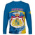 Sweden Long Sleeve Shirt Swedish Lion With Coat Of Arms - Wonder Print Shop