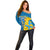 Sweden Off Shoulder Sweater Swedish Lion With Coat Of Arms - Wonder Print Shop