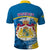 Sweden Polo Shirt Swedish Lion With Coat Of Arms - Wonder Print Shop