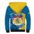 Sweden Sherpa Hoodie Swedish Lion With Coat Of Arms - Wonder Print Shop