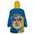 Sweden Wearable Blanket Hoodie Swedish Lion With Coat Of Arms - Wonder Print Shop