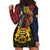 Chad Independence Day 1960 Hoodie Dress Tchad Goat and Lion African Pattern - Wonder Print Shop