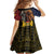 Chad Independence Day 1960 Kid Short Sleeve Dress Tchad Goat and Lion African Pattern - Wonder Print Shop