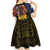 Chad Independence Day 1960 Kid Short Sleeve Dress Tchad Goat and Lion African Pattern - Wonder Print Shop