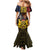 Chad Independence Day 1960 Mermaid Dress Tchad Goat and Lion African Pattern - Wonder Print Shop