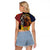 Chad Independence Day 1960 Raglan Cropped T Shirt Tchad Goat and Lion African Pattern - Wonder Print Shop