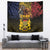 Chad Independence Day 1960 Tapestry Tchad Goat and Lion African Pattern