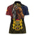 Chad Independence Day 1960 Women Polo Shirt Tchad Goat and Lion African Pattern - Wonder Print Shop