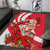 Singapore Area Rug The Merlion With Red Orchid - Wonder Print Shop