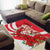 Singapore Area Rug The Merlion With Red Orchid - Wonder Print Shop