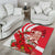 Singapore Area Rug The Merlion With Red Orchid - Wonder Print Shop