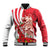 Singapore Baseball Jacket The Merlion With Red Orchid - Wonder Print Shop