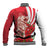 Singapore Baseball Jacket The Merlion With Red Orchid - Wonder Print Shop