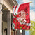 Singapore Garden Flag The Merlion With Red Orchid - Wonder Print Shop