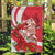 Singapore Garden Flag The Merlion With Red Orchid - Wonder Print Shop