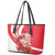 Singapore Leather Tote Bag The Merlion With Red Orchid - Wonder Print Shop