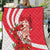 Singapore Quilt The Merlion With Red Orchid