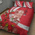 Singapore Quilt Bed Set The Merlion With Red Orchid - Wonder Print Shop