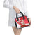 Singapore Shoulder Handbag The Merlion With Red Orchid