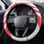 Singapore Steering Wheel Cover The Merlion With Red Orchid - Wonder Print Shop