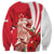 Singapore Sweatshirt The Merlion With Red Orchid - Wonder Print Shop