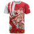 Singapore T Shirt The Merlion With Red Orchid - Wonder Print Shop