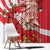 Singapore Window Curtain The Merlion With Red Orchid - Wonder Print Shop