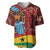 Panafest Baseball Jersey Ghana Tropical African Pattern - Wonder Print Shop