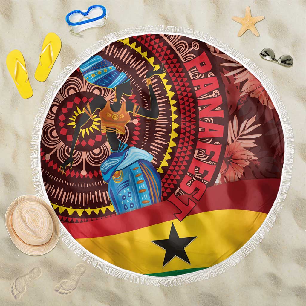 Panafest Beach Blanket Ghana Tropical African Pattern - Wonder Print Shop