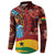 Panafest Button Sweatshirt Ghana Tropical African Pattern - Wonder Print Shop