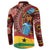 Panafest Button Sweatshirt Ghana Tropical African Pattern - Wonder Print Shop