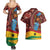 Panafest Couples Matching Summer Maxi Dress and Hawaiian Shirt Ghana Tropical African Pattern - Wonder Print Shop