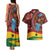 Panafest Couples Matching Tank Maxi Dress and Hawaiian Shirt Ghana Tropical African Pattern - Wonder Print Shop