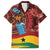 Panafest Family Matching Long Sleeve Bodycon Dress and Hawaiian Shirt Ghana Tropical African Pattern - Wonder Print Shop