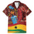 Panafest Family Matching Mermaid Dress and Hawaiian Shirt Ghana Tropical African Pattern - Wonder Print Shop