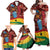 Panafest Family Matching Off Shoulder Maxi Dress and Hawaiian Shirt Ghana Tropical African Pattern - Wonder Print Shop