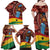 Panafest Family Matching Off Shoulder Maxi Dress and Hawaiian Shirt Ghana Tropical African Pattern - Wonder Print Shop